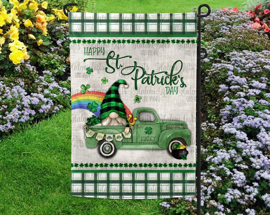 St. Patrick’s Day Gnome In Green Truck